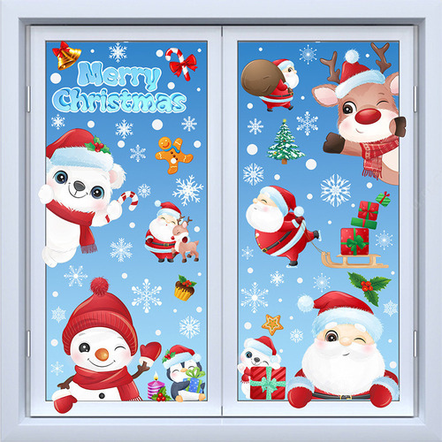 Adesivos Adesivos De Janela De Floco De Neve De Natal Para V