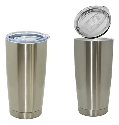 Vaso Conico De Acero Inox 20 Oz Para Sublimablimar (5 Pzas) Color...