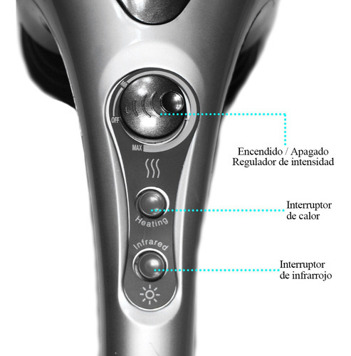 Massageador de pernas elétrico portátil cinza Maxtop MP-2251 220V-260V