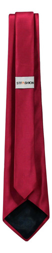 Corbata Regular Hombre Rojo Stfashion 52704209 Diseño De La Tela Liso