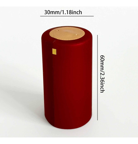 100 Tapas Para Botellas De Vino, Accesorios Decorativos Rojo
