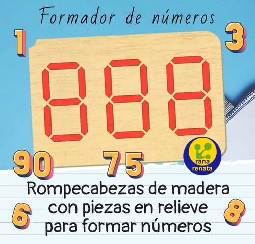 Imagen 1 de 1 de Didáctico Formador De Números