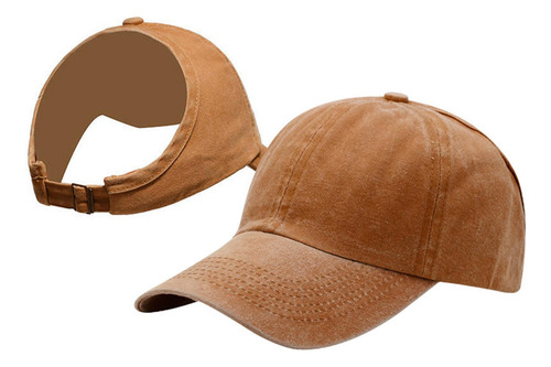 Gorra De Béisbol Con Cola De Caballo Sin Espalda Para Mujer