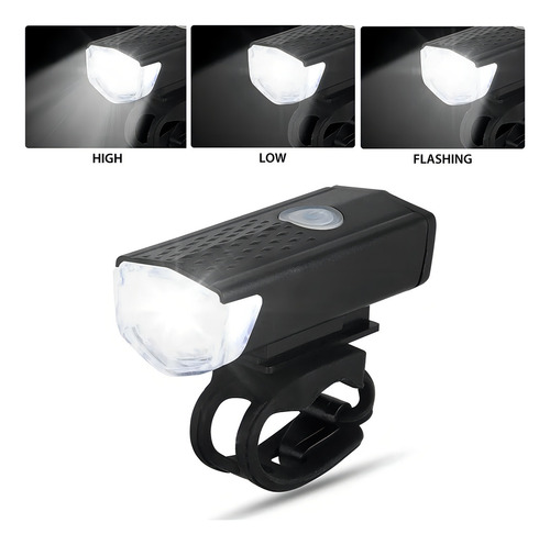 Pack 2 Luces Led Bicicleta Usb Trasera Y Delantera Foco