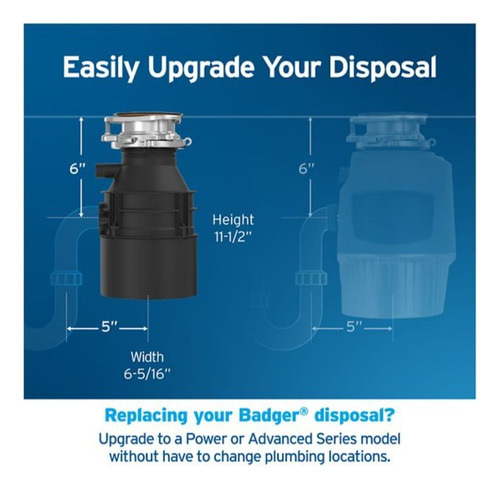 Insinkerator Triturador De Basura Badger 500 1/2 Hp