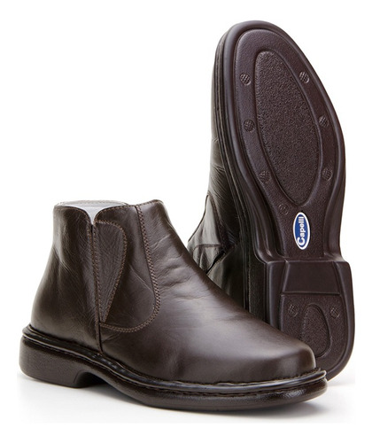 Botina Anti-stress Linha Conforto Capelli Boots Cor Café