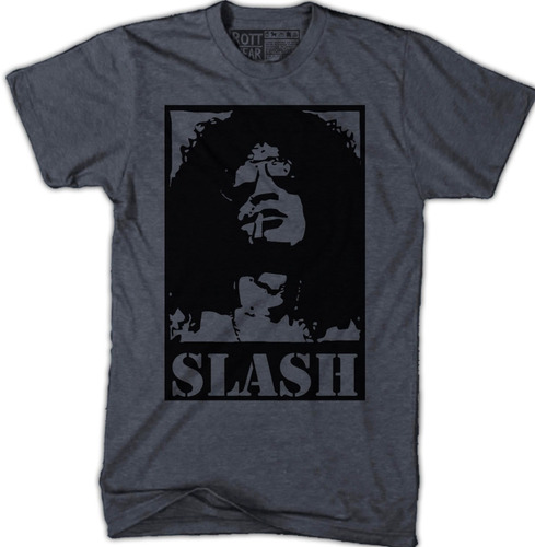 Slash Metal Hard Rock Playera Carbón Rott Wear 