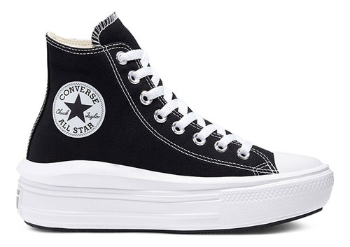 Zapatillas Converse Ct As Move Platform Hi Black Mujer