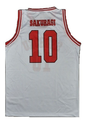 Camiseta Basketball Blanca Hanamichi Sakuragi Shohoku