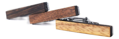 Modern Wood Tie Clip In Stylish Copper Design