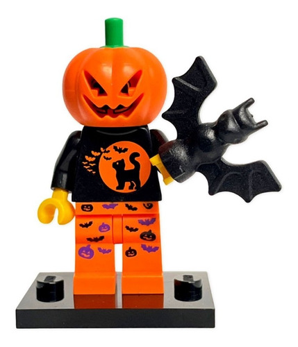 Lego Minifigura Calabaza Halloween Moc 