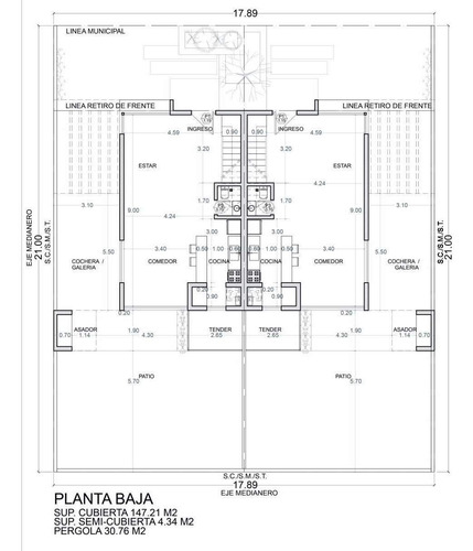 Imagen 8 de 9 de Dúplex 3 Dorm. En Obra - Frente Espacio Verde - Cañuelas Chico