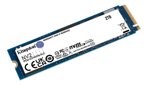 Imagen 1 de 1 de Disco sólido interno Kingston SNV2S/2000G 2TB azul