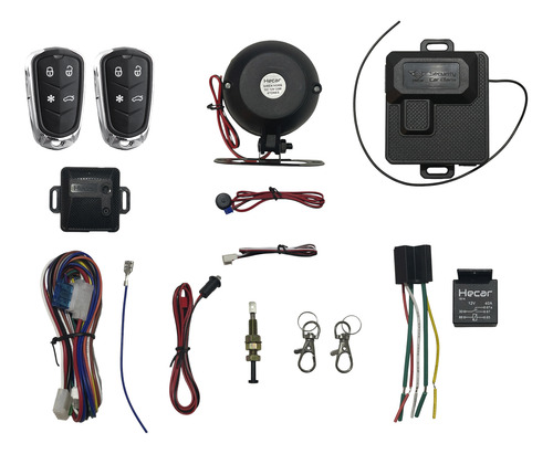 Combo Kit Hecar Alarma Codigo Variable + Cierre Centralizado