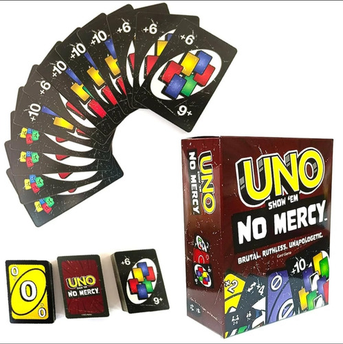 Mattel Uno No Mercy Card Games Pocket-size For Party Fun