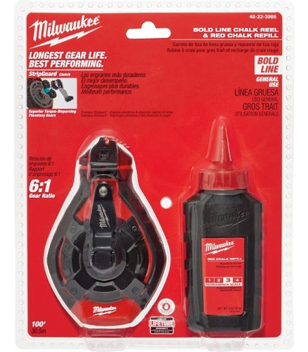 Kit De Tiralíneas En Negrita De 100' Milwaukee  17$