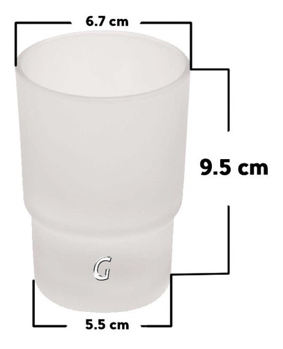 Imagen 4 de 10 de Repuesto Plato Jabonera + Vaso Cepillera Transparente/opaco