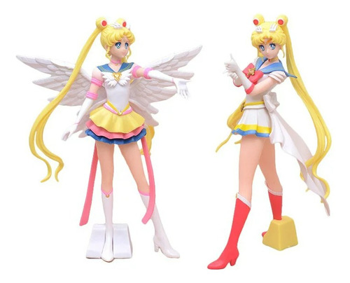 Sailor Crystal, Set De 2 Figuras Coleccionables Usagi Tsukin