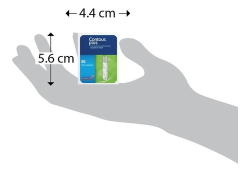 Imagen 4 de 5 de Glucómetro Contour Plus Con 50 Tiras Y 50 Lancetas