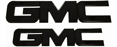 Ami 96514k Gmc'' Grille & Tailgate Emblem- Black Powder
