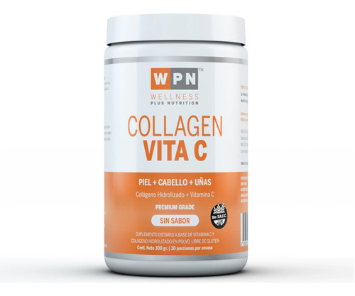 Collagen Vita C. Colágeno Hidrolizado+vitamina C Wpn 300gr.