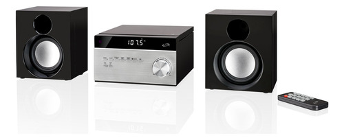 iLive Minicomponente CD Radio Negro/Plateado