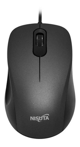 Mouse Óptico Usb Cableado 1200 Dpi Nsmo35s Black