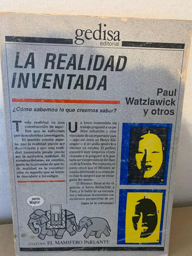 La Realidad Inventada Paul Watzlawick · Gedisa