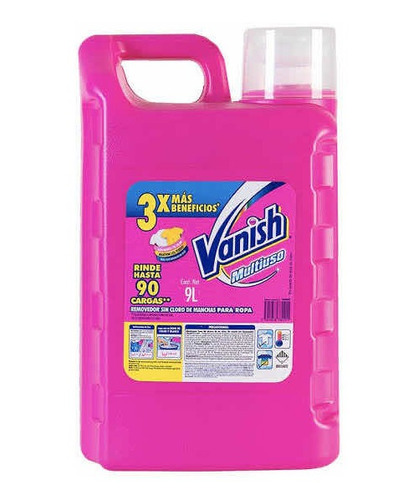 Vanish 9 Litros Quitamanchas En Gel Multiuso Sin Cloro