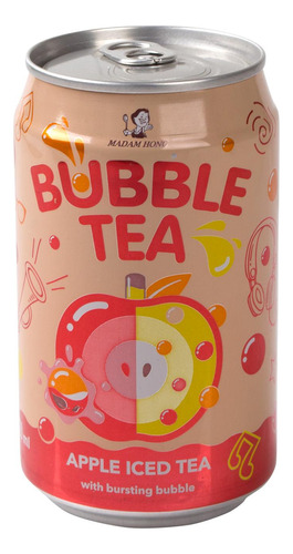 Bubble Tea Sabor Manzana, Madam Hong, 320 Ml
