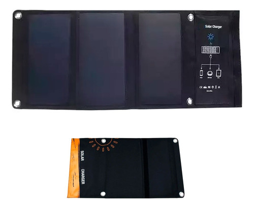 Panel Solar Plegable Portátil 28 Watt Cargador 3 Paneles Usb