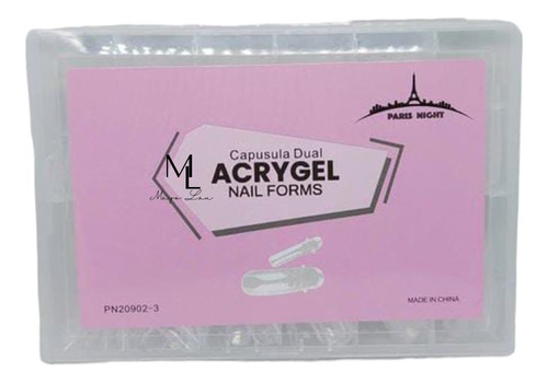 Capsula Dual Acrygel Nail Forms Paris Night