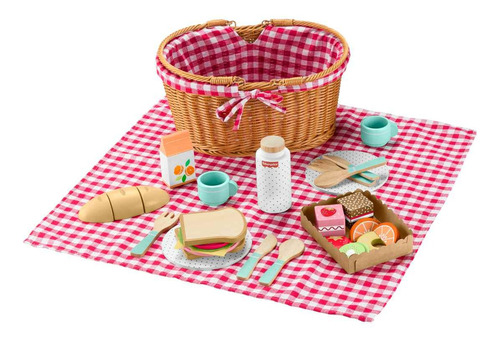 Fisher-price Juguete Para Bebés Canasta De Picnic De Madera