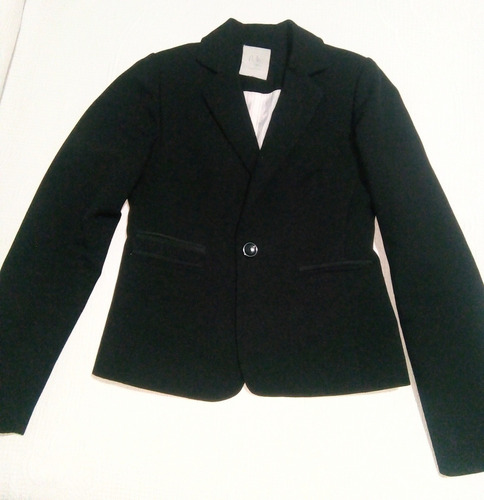 Saco Blazers Dama Negro Lemon Corte Recto 