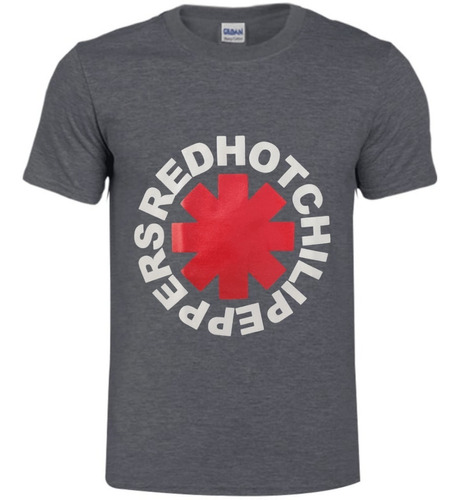 Camiseta Hombre Hot Chili Peppers Gris