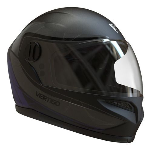 Imagen 4 de 9 de Casco Moto Vertigo V32 Warrior Mate Visor Cristal. Tienda Of