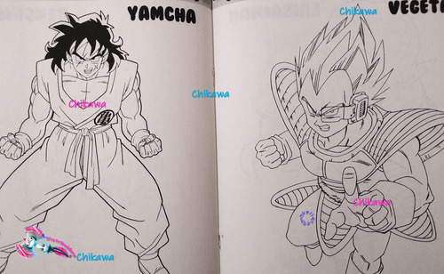 15 Libros Para Colorear Dragon Ball, 16 Paginas Tamaño Carta