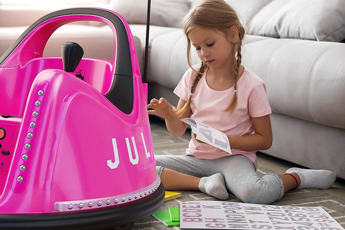 Bumper Buddy Coche De Parachoques Eléctrico Para Niños Y . Color Rosa
