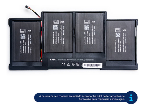 Bateria Para Macbook Air 13 A1405 - A1466 A1369 A1496 - Nova