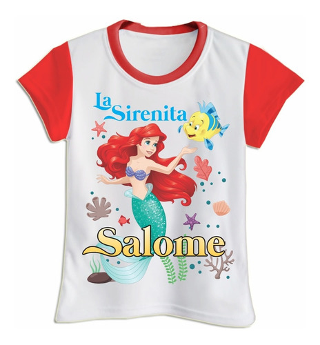 Franela Camisa Niña La Sirenita Sirena 