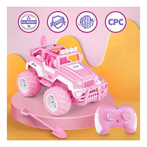 Auto Con Control Remoto Femenino Ratio 1:16 Co Car
