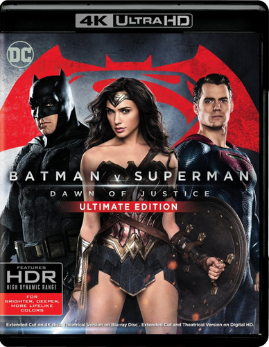 Batman V Superman 4k Ultimate Edition Ultra Hd + Bluray Dc