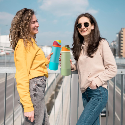 2 Fundas Protectoras Antideslizantes Para Botella De Agua Ow