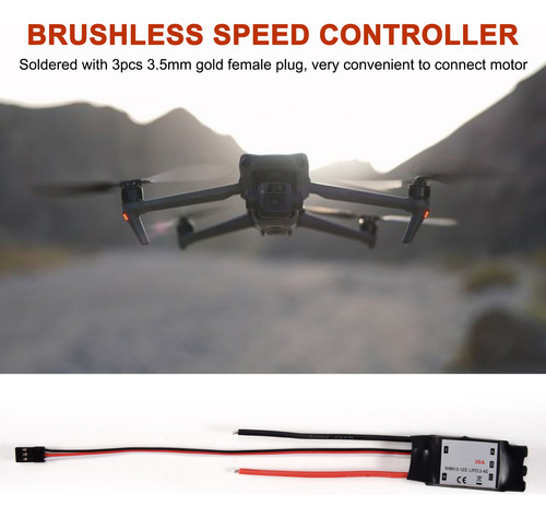 Controlador De Velocidad Sin Escobillas Simonk 30a Esc Bec