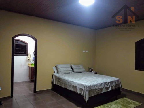 Linda Chácara Com Piscina, Campo De Futebol, Pomar, À Venda, 4000 M² Por R$ 950.000 - Estância Recreativa Presidente Kennedy - Santa Isabel/sp - Ch0021