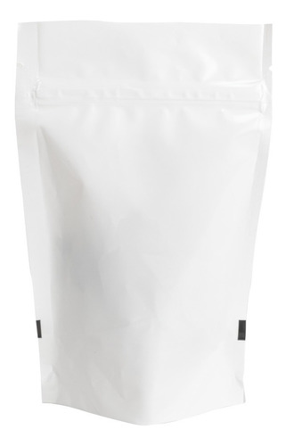 100 Bolsas Standup Pouch Laminada Cierre Blanco Mate 150gr