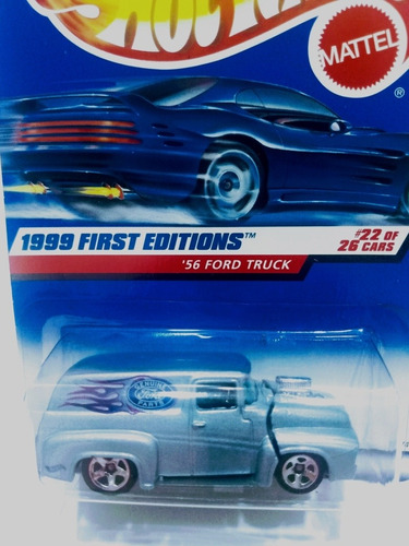 Carrito Hot Wheels Ford Truck 1956 Edición 1999 Escala 1:64