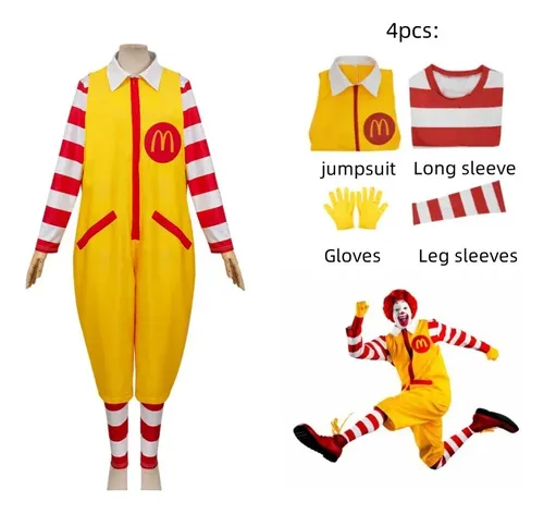 . Ropa Clásica De Payaso Sexy De Ronald Mcdonald Cos