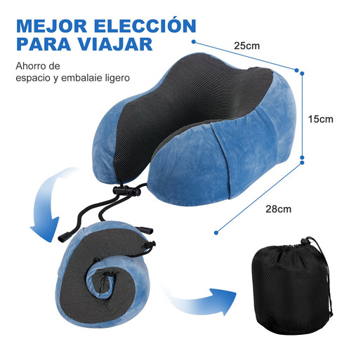 Almohada De Viaje, Almohada De Cuello Viscoelástica De