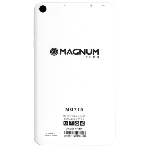 Imagen 2 de 4 de Tablet Magnumtech Mg715 7 Pulgadas 16gb De Memoria Interna Blanca Y 2gb De Memoria Ram